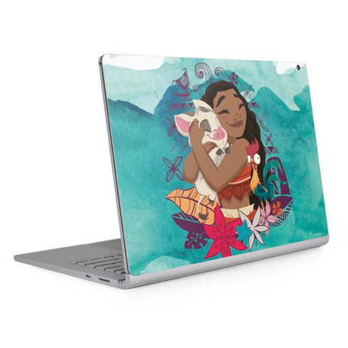 Disney Princess Moana with Pua and Heihei Surface Book 2 15in Skin